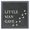 12" x 12" Little Man Cave Framed Wall Art, Contemporary Home Décor for Baby or Child's Room, Glass Facing and Hanging Hardware Included